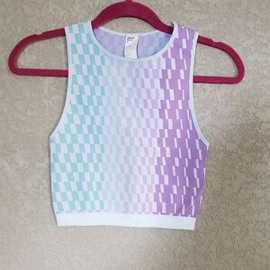 Fabletics Checkerboard tank top size Small
